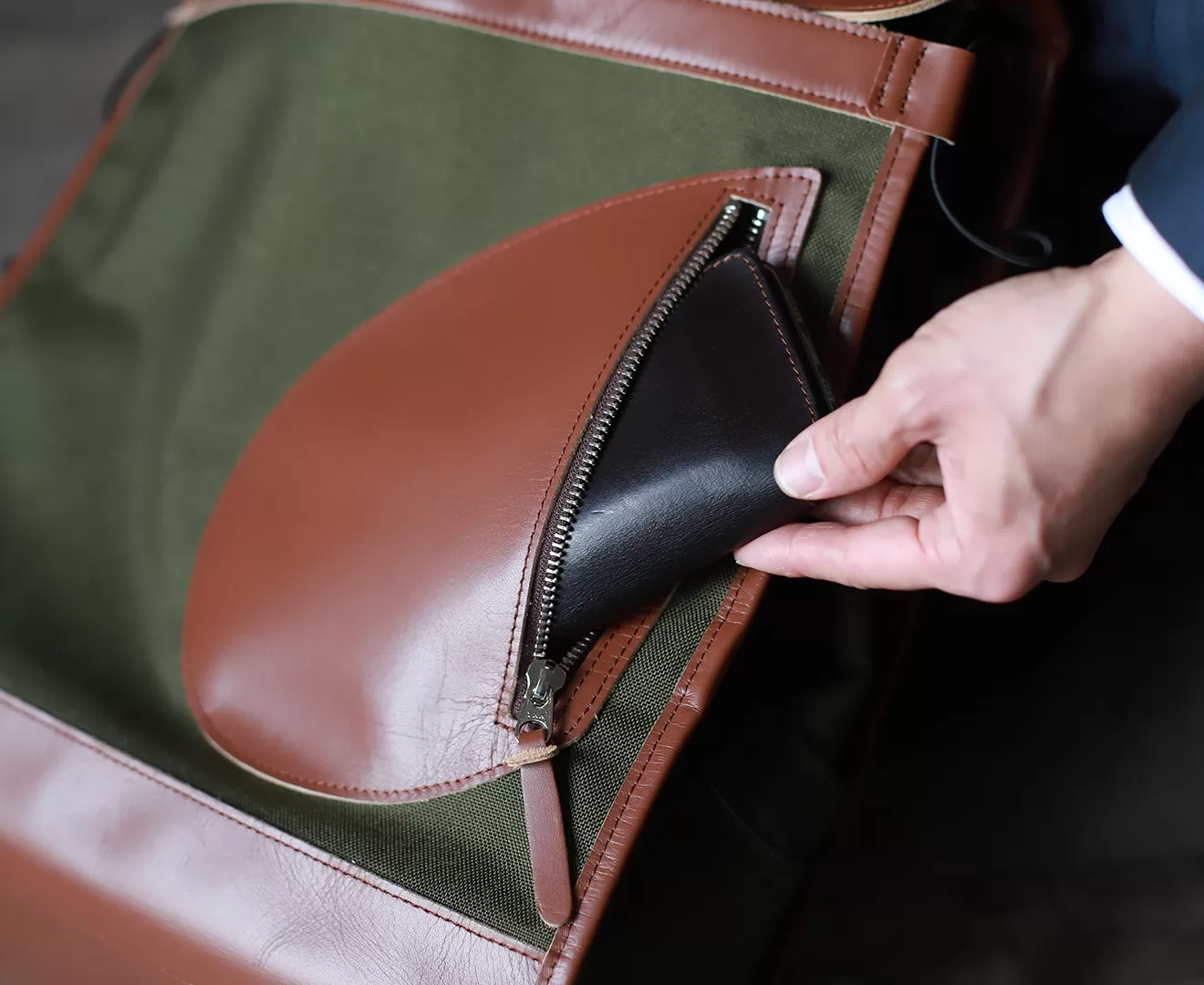 DUOカーゴリュック CORDURA®×防水牛革