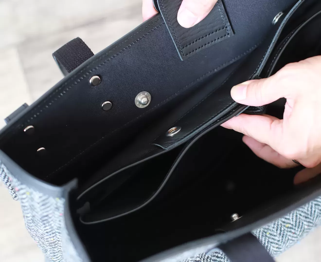 DUO トート ハリスツイード