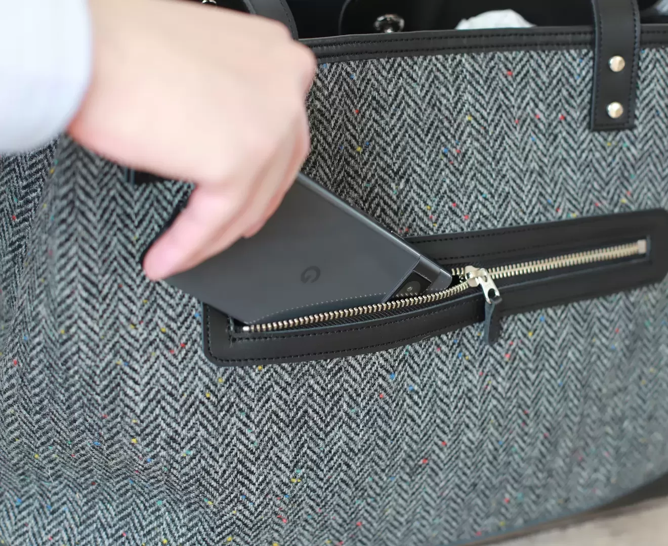 DUO トート ハリスツイード