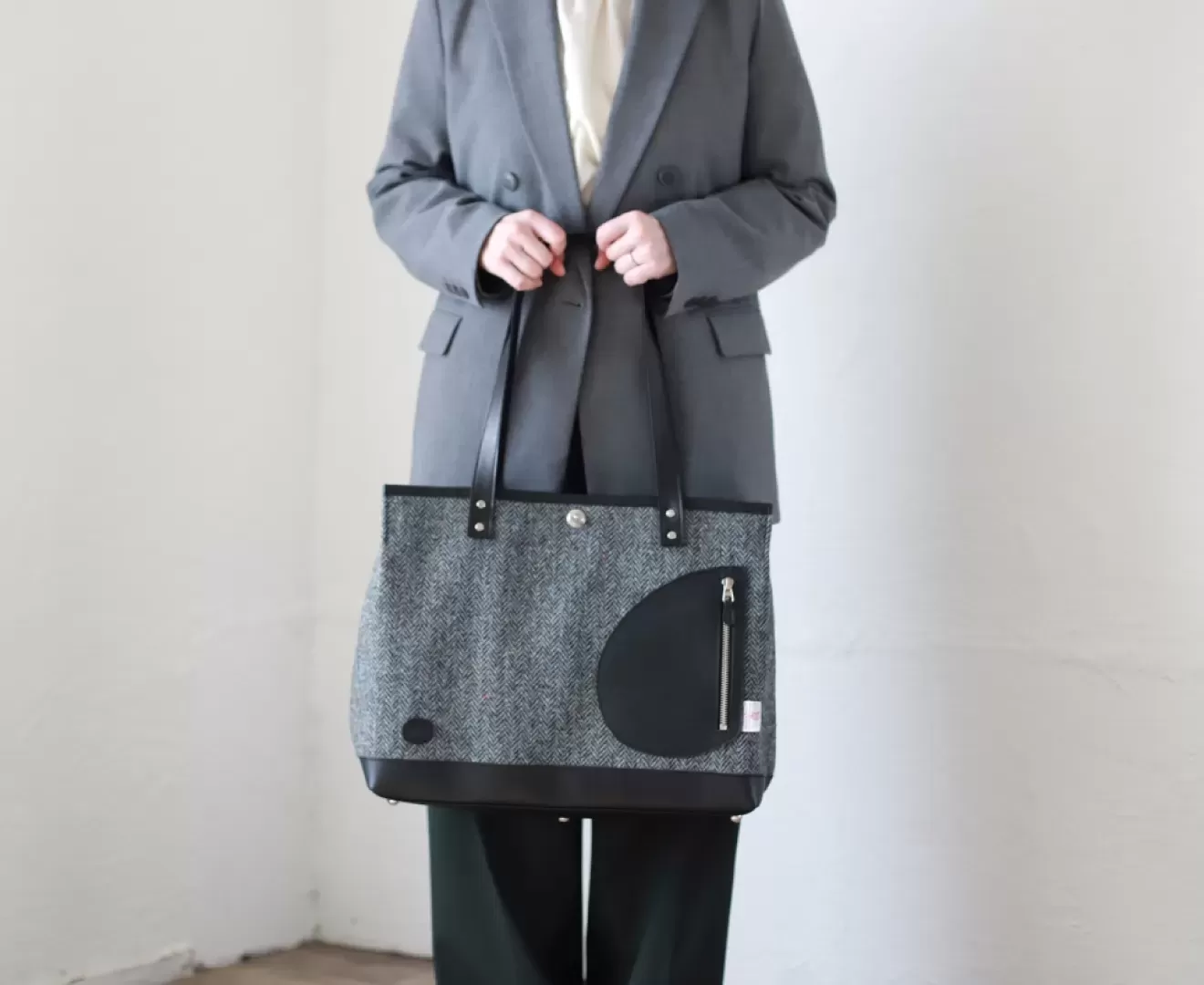 DUO トート ハリスツイード