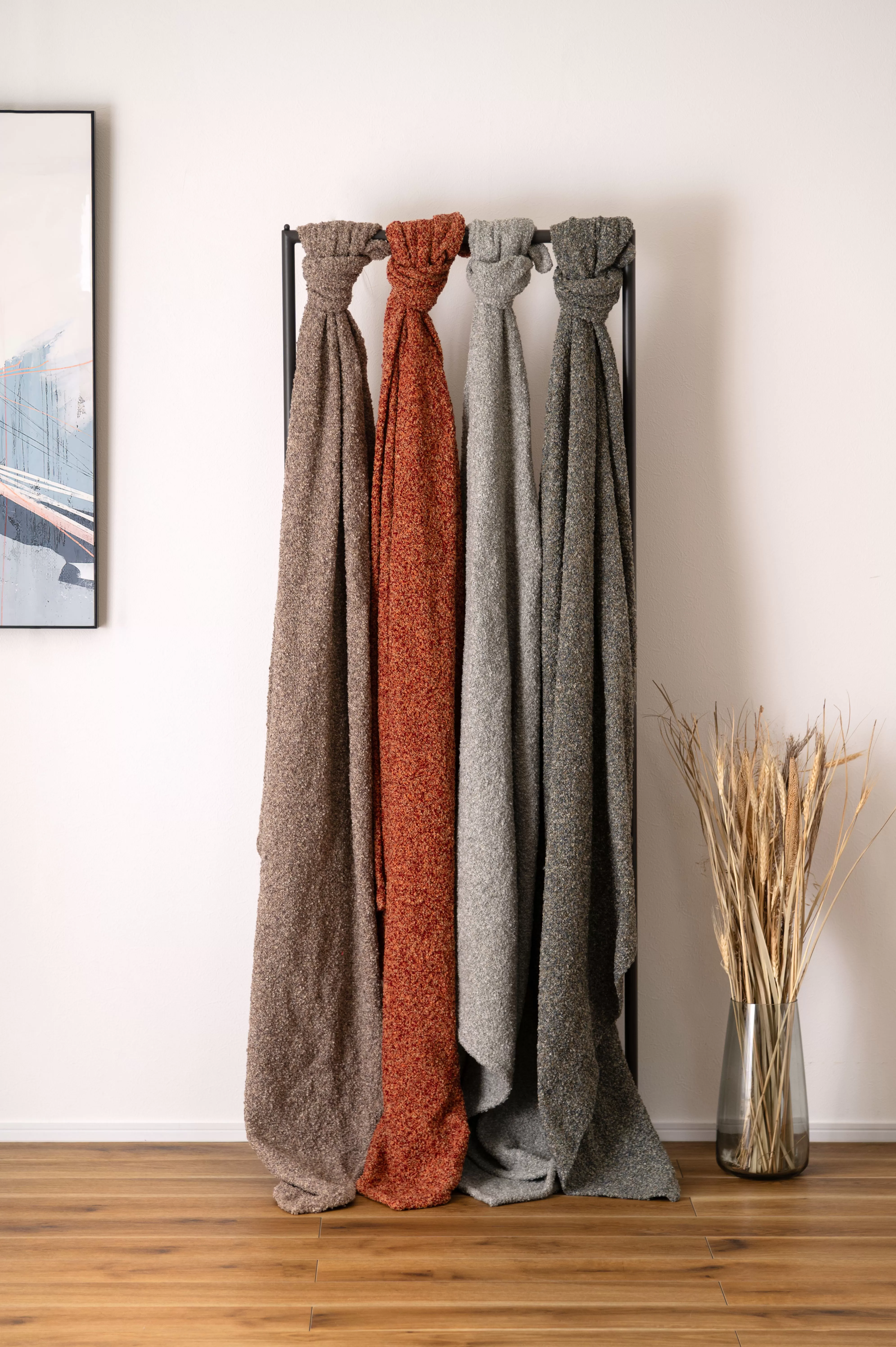 Throw Ket Boucle series　FAB-201BR/GR/GY/OR