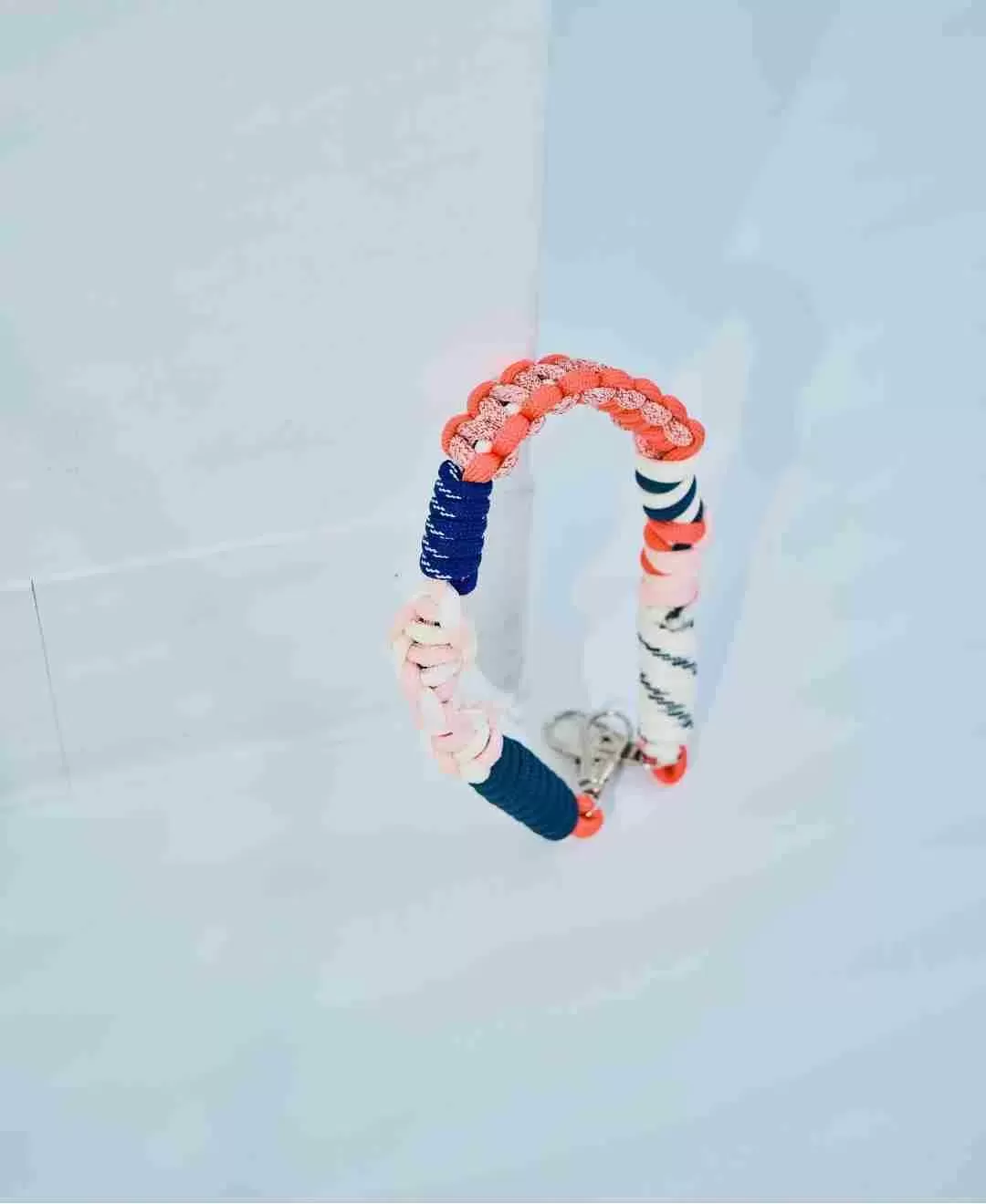 ソロモン編み ショートストラップ マルチカラー3