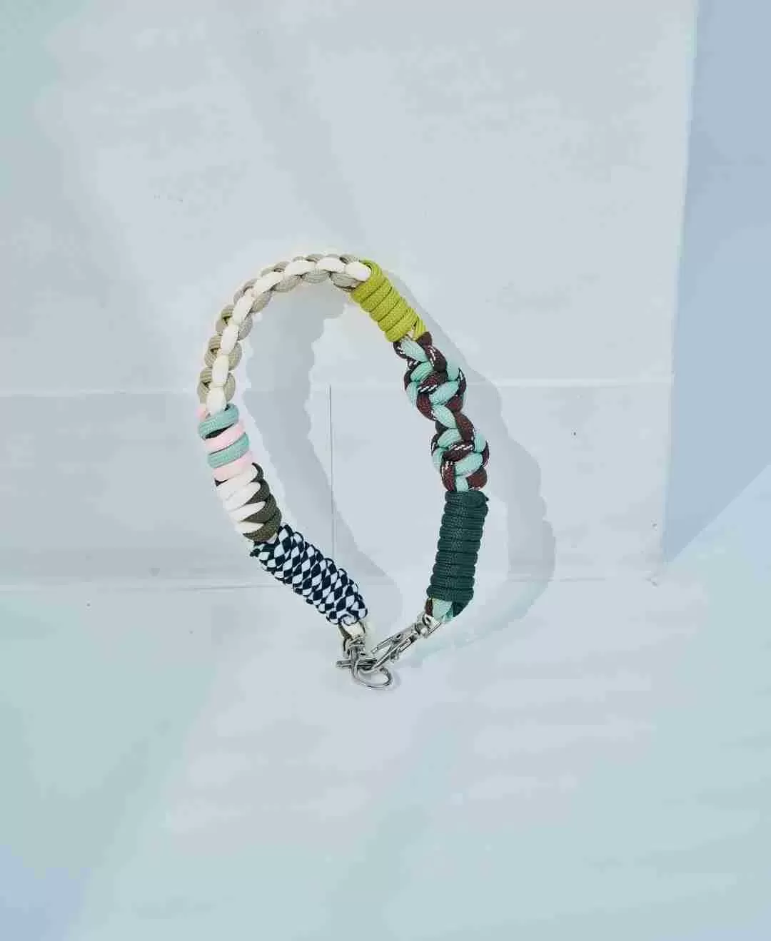 ソロモン編み ショートストラップ マルチカラー3