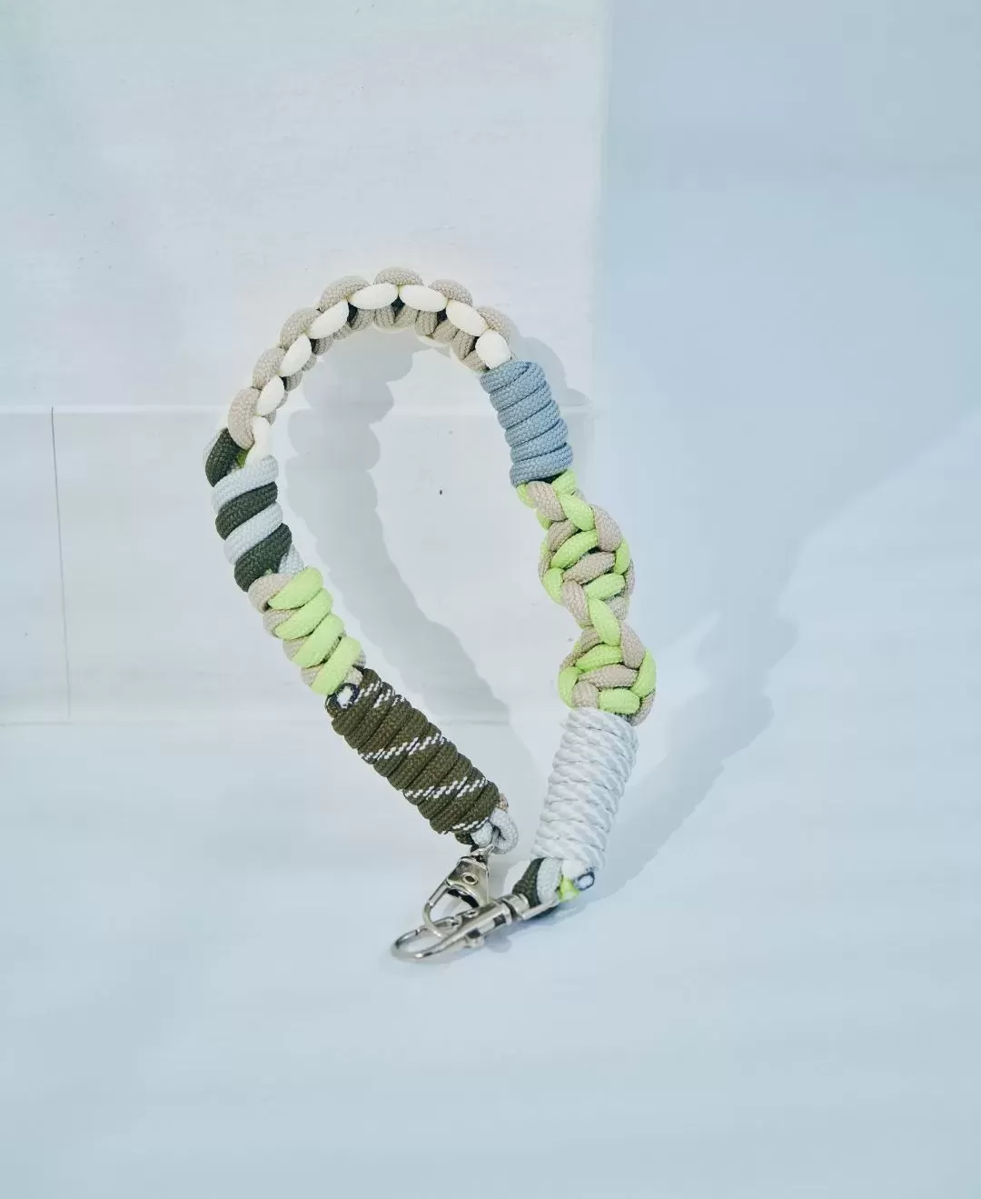 ソロモン編み ショートストラップ マルチカラー3