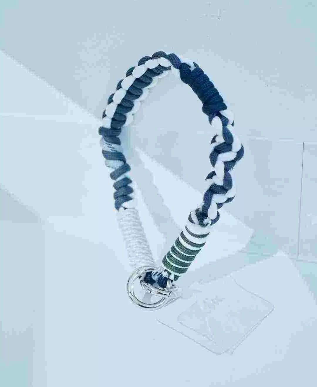 ソロモン編み ショートストラップ マルチカラー3