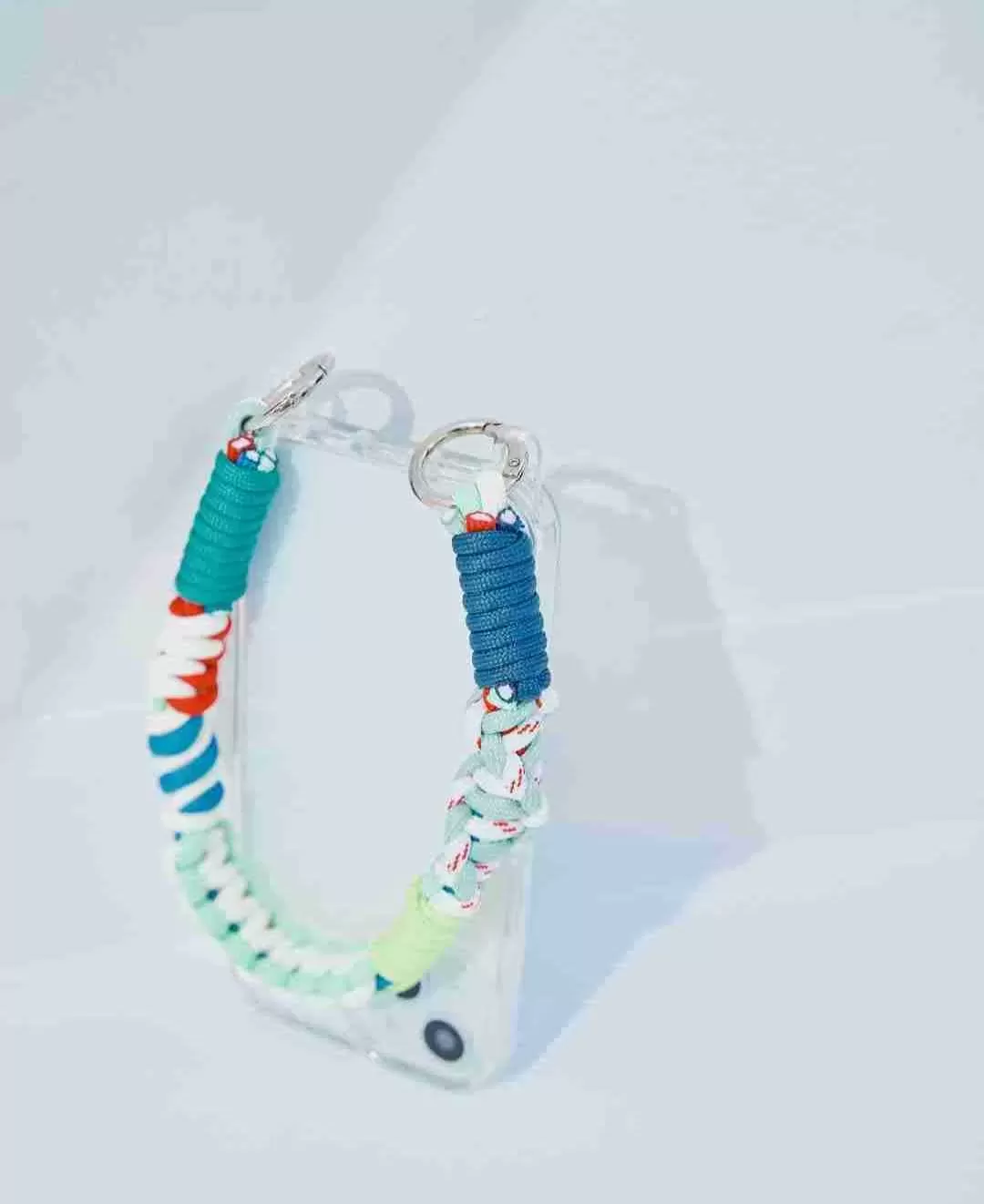 ソロモン編み ショートストラップ マルチカラー3