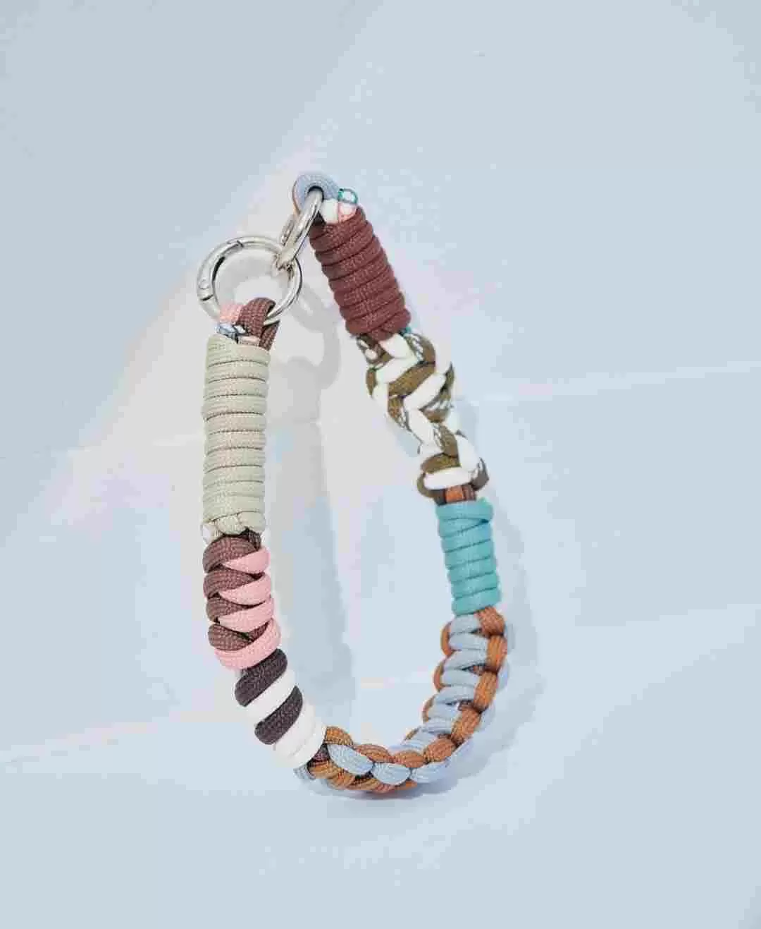 ソロモン編み ショートストラップ マルチカラー3