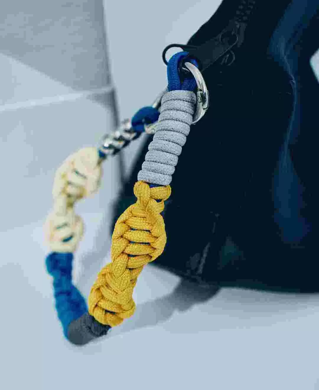 ソロモン編み ショートストラップ マルチカラー6