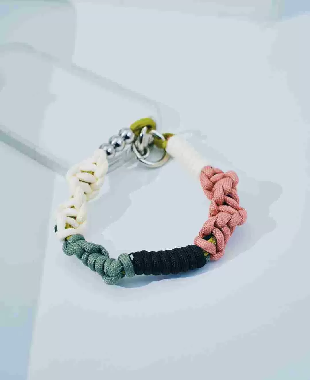 ソロモン編み ショートストラップ マルチカラー6