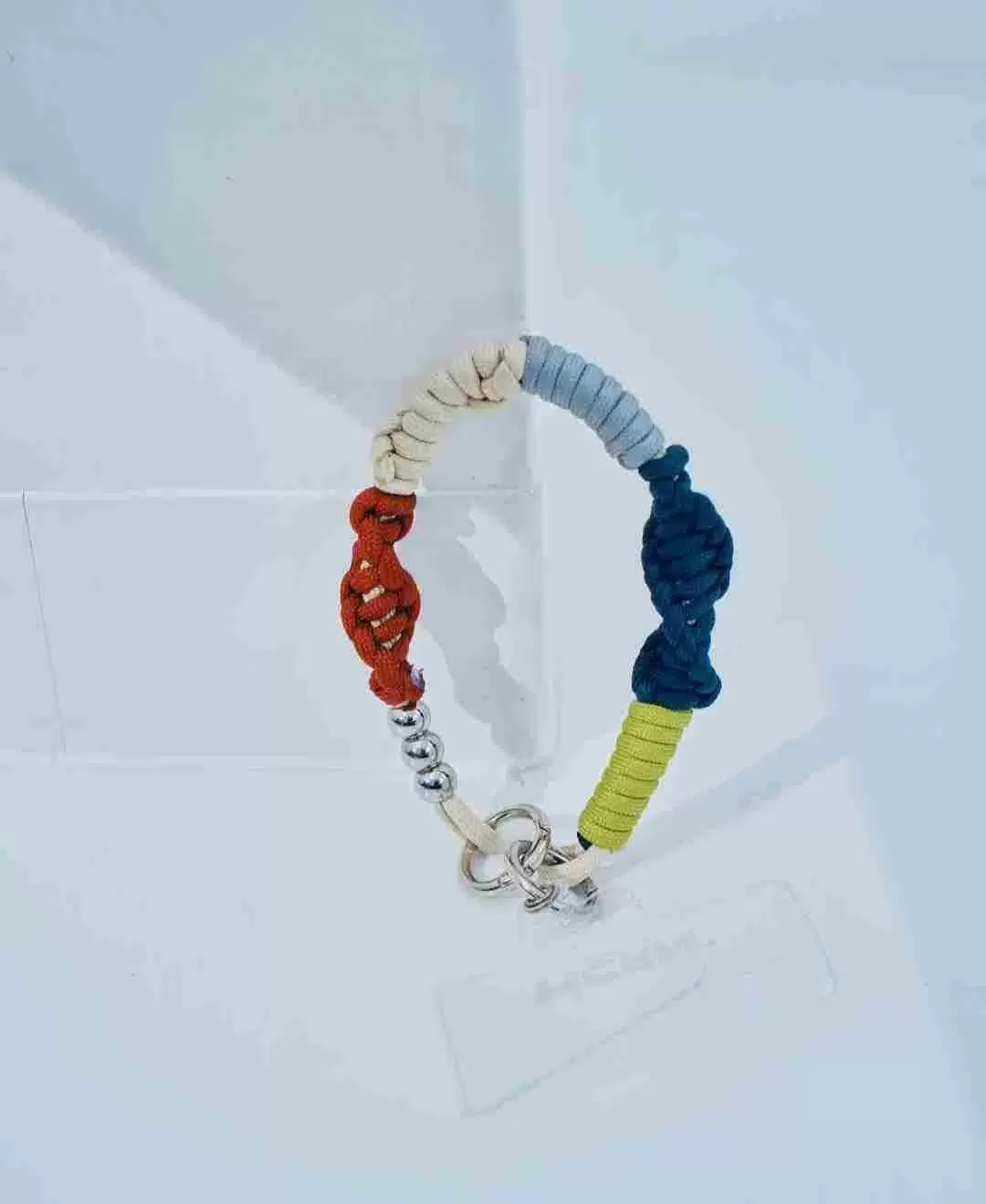 ソロモン編み ショートストラップ マルチカラー6