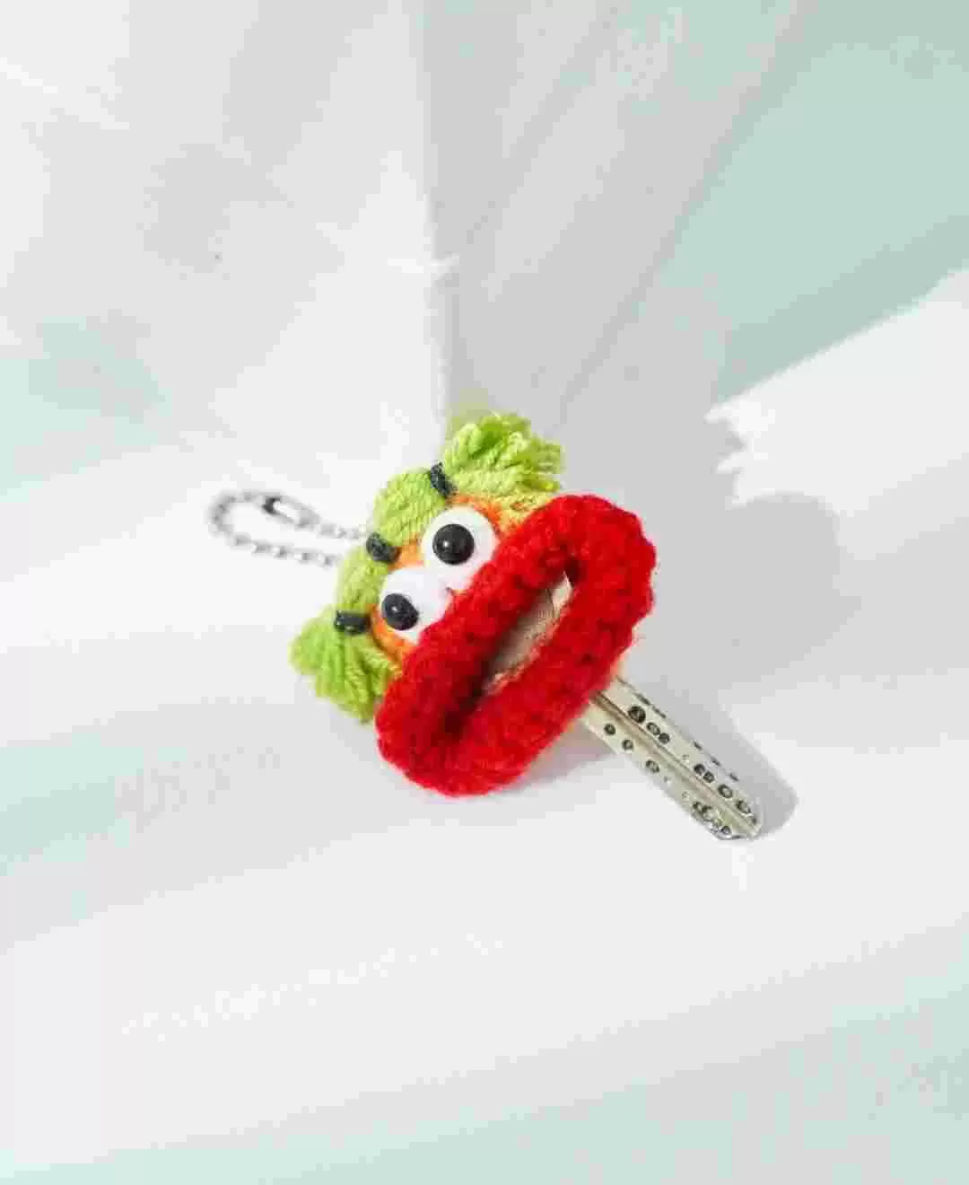 毛糸のキーカバー