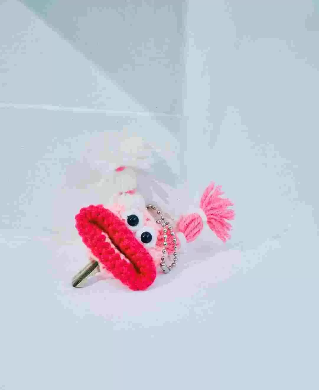 毛糸のキーカバー