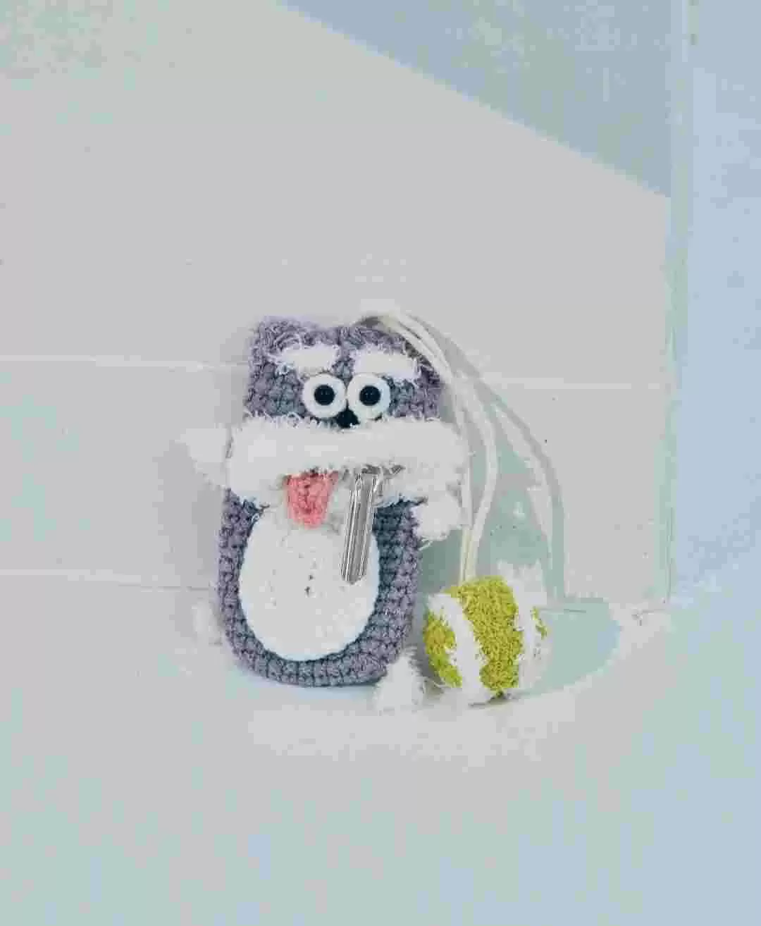 毛糸のキーケース　アニマルシリーズ