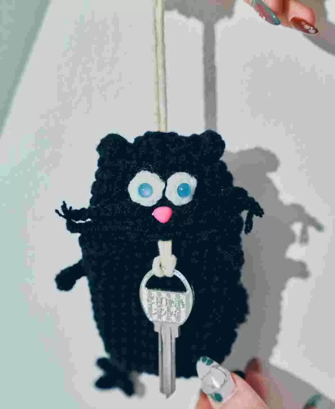 毛糸のキーケース　アニマルシリーズ