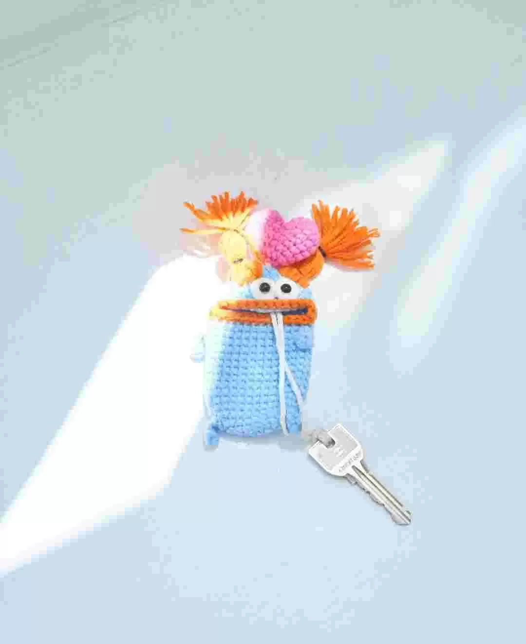 毛糸のキーケース