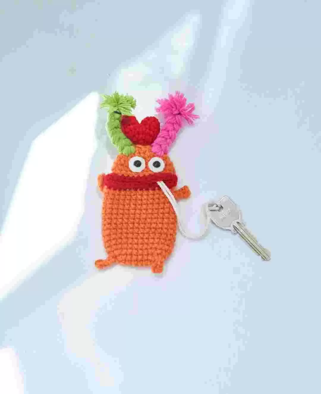 毛糸のキーケース