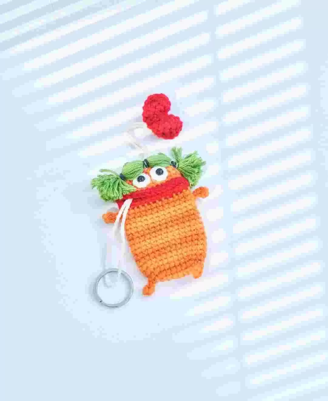 毛糸のキーケース