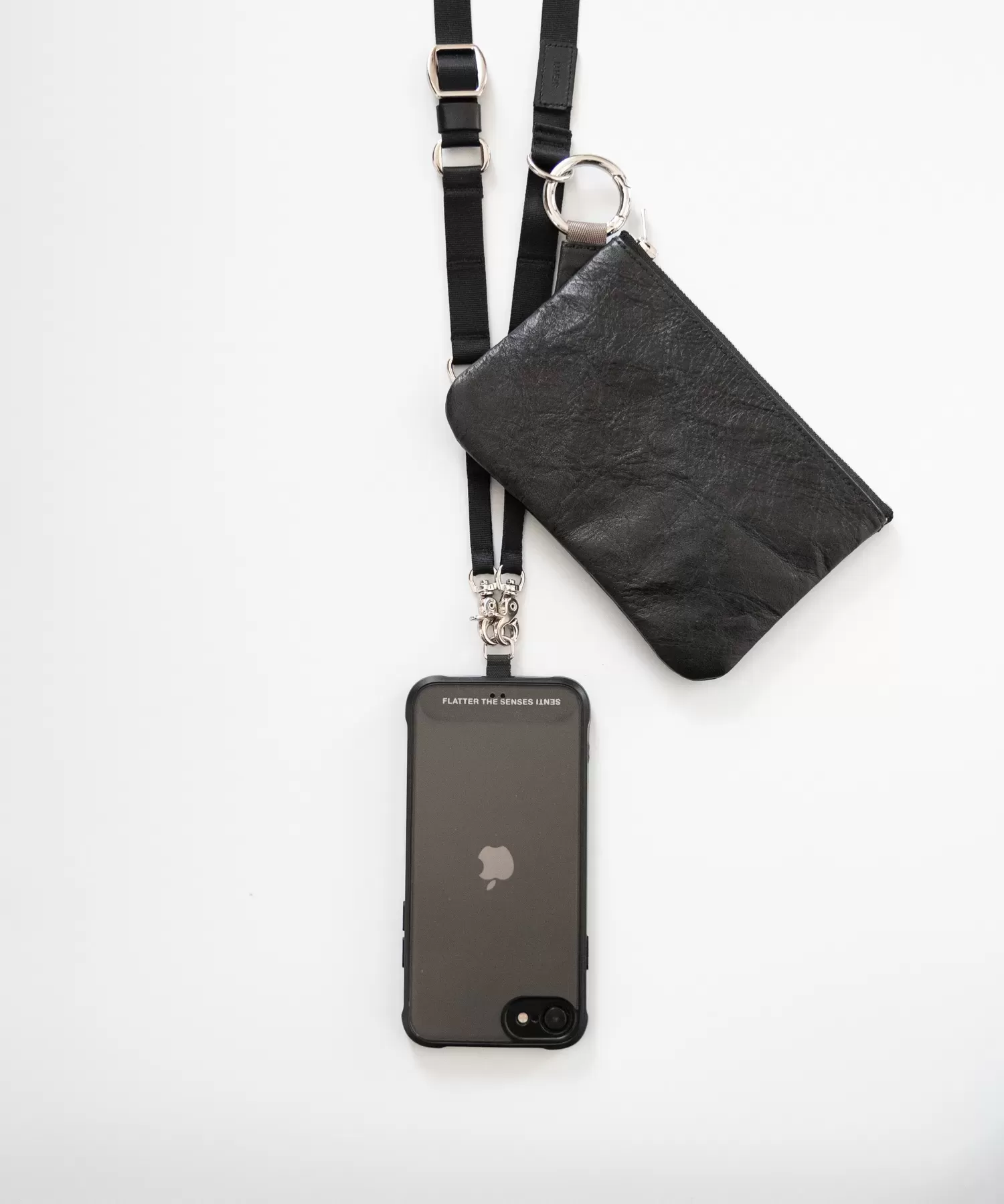 超軽量ダイニーマレザーリングポーチ_M