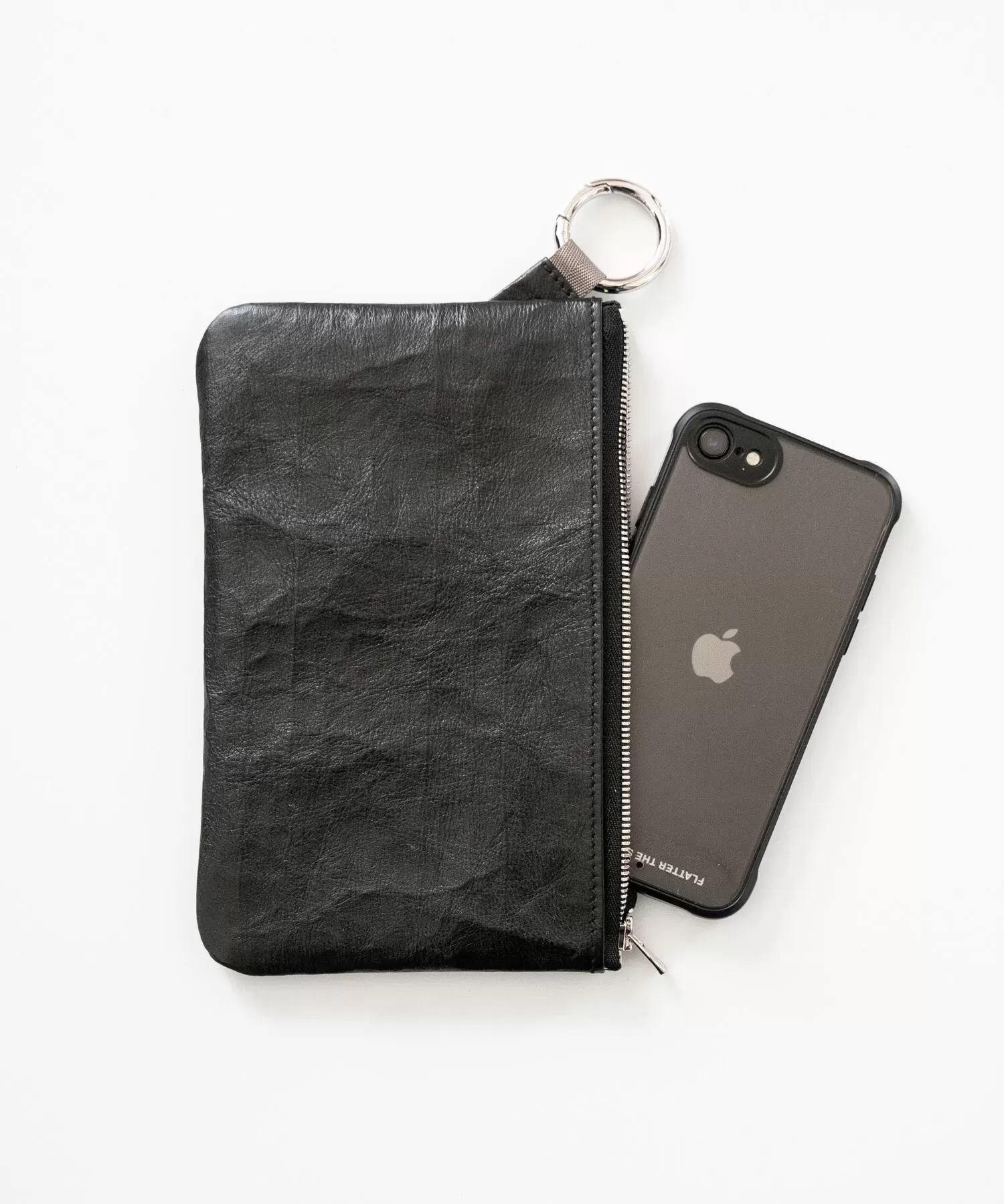 超軽量ダイニーマレザーリングポーチ_L