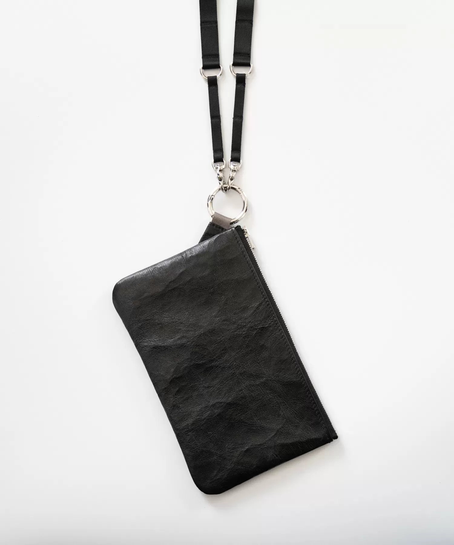 超軽量ダイニーマレザーリングポーチ_L