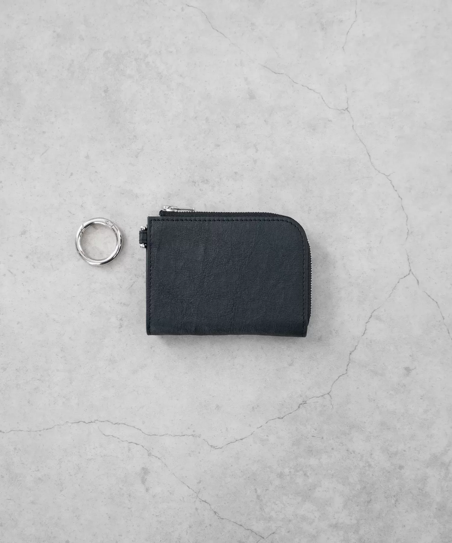 超軽量ダイニーマレザー コンパクトジップウォレット