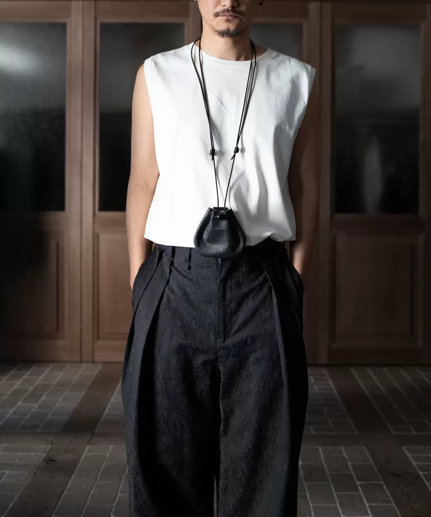 超軽量ダイニーマレザー巾着SS