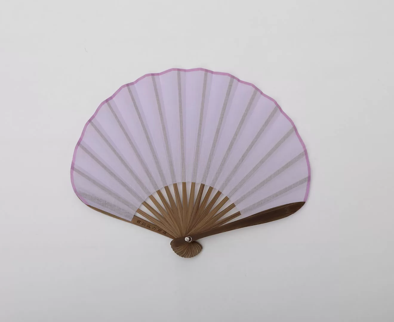 ガーゼ素材のふわり扇子