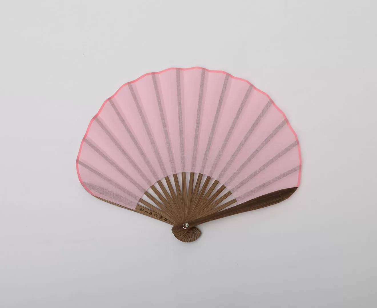 ガーゼ素材のふわり扇子