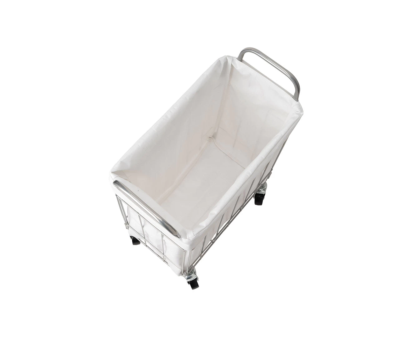 003269 WIRE ARTS&PRO FOLDING LAUNDRY SQUARE BASKET with CASTER 28L