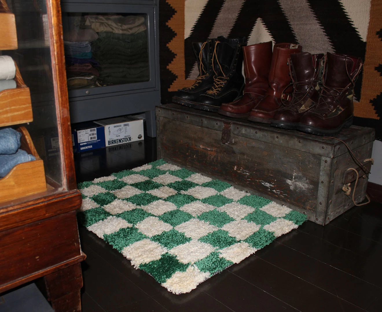 001460 Morocco CHECKER RUG 50×70