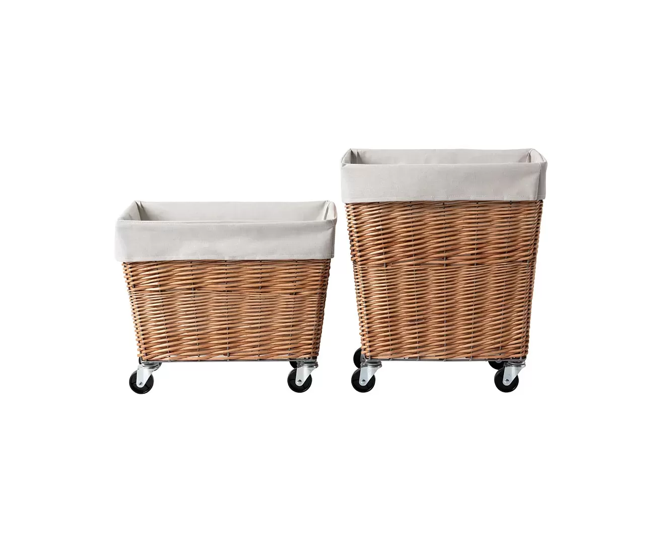003403 WILLOW LAUNDRY BASKET with CASTER 34L