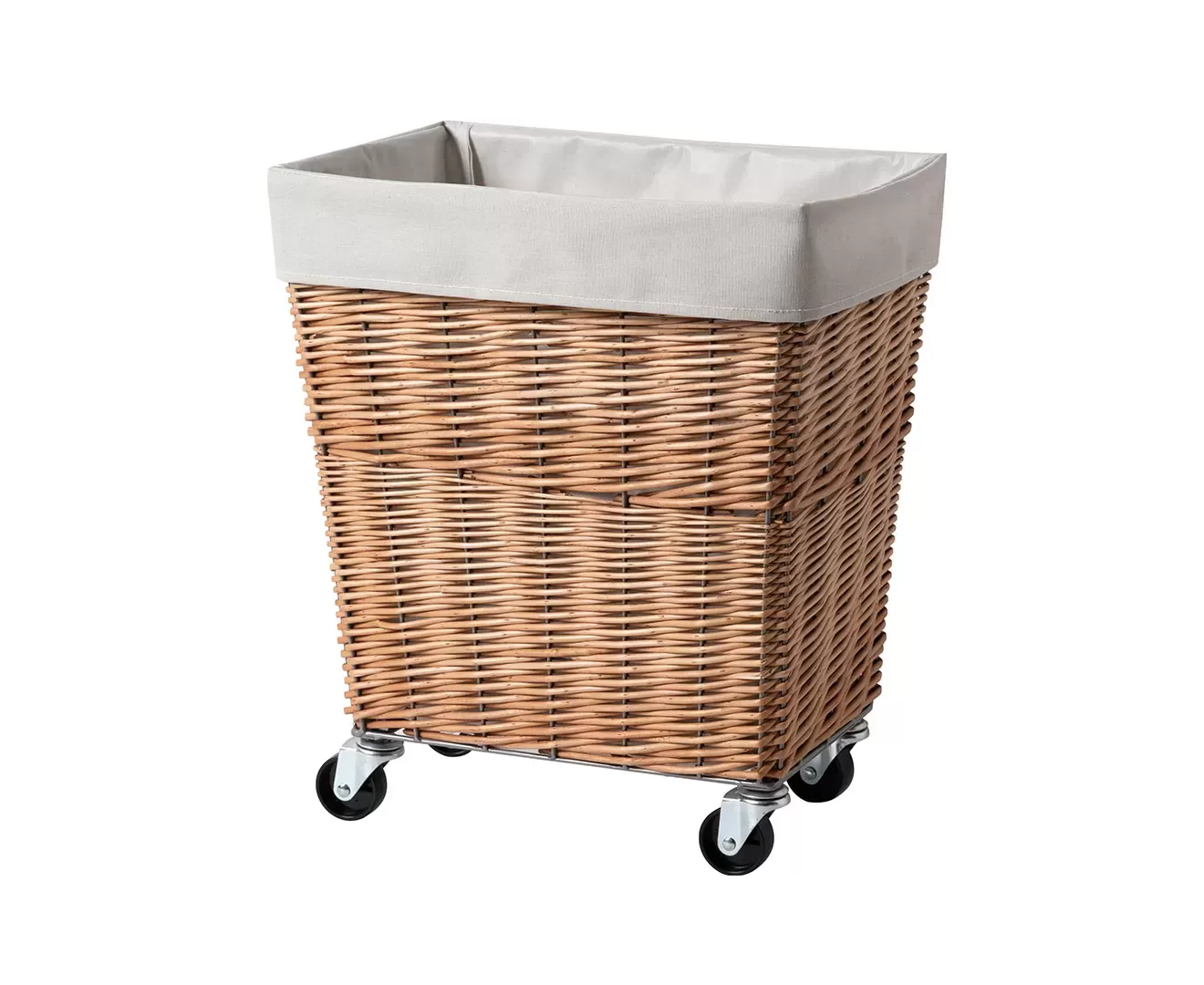 003403 WILLOW LAUNDRY BASKET with CASTER 34L
