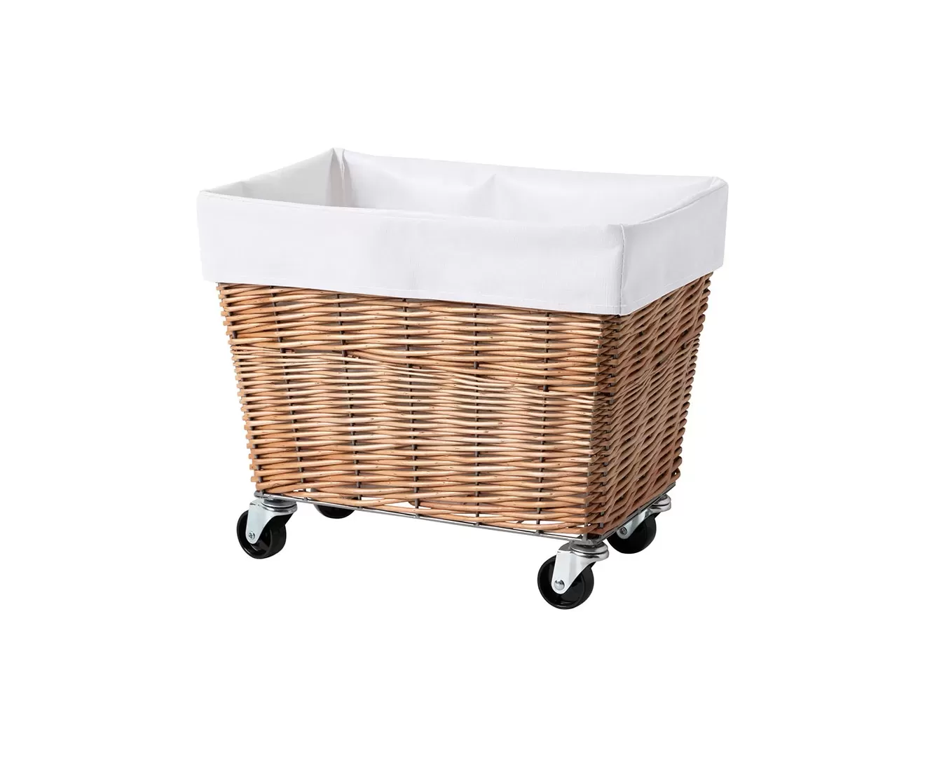 003404 WILLOW LAUNDRY BASKET with CASTER 28L