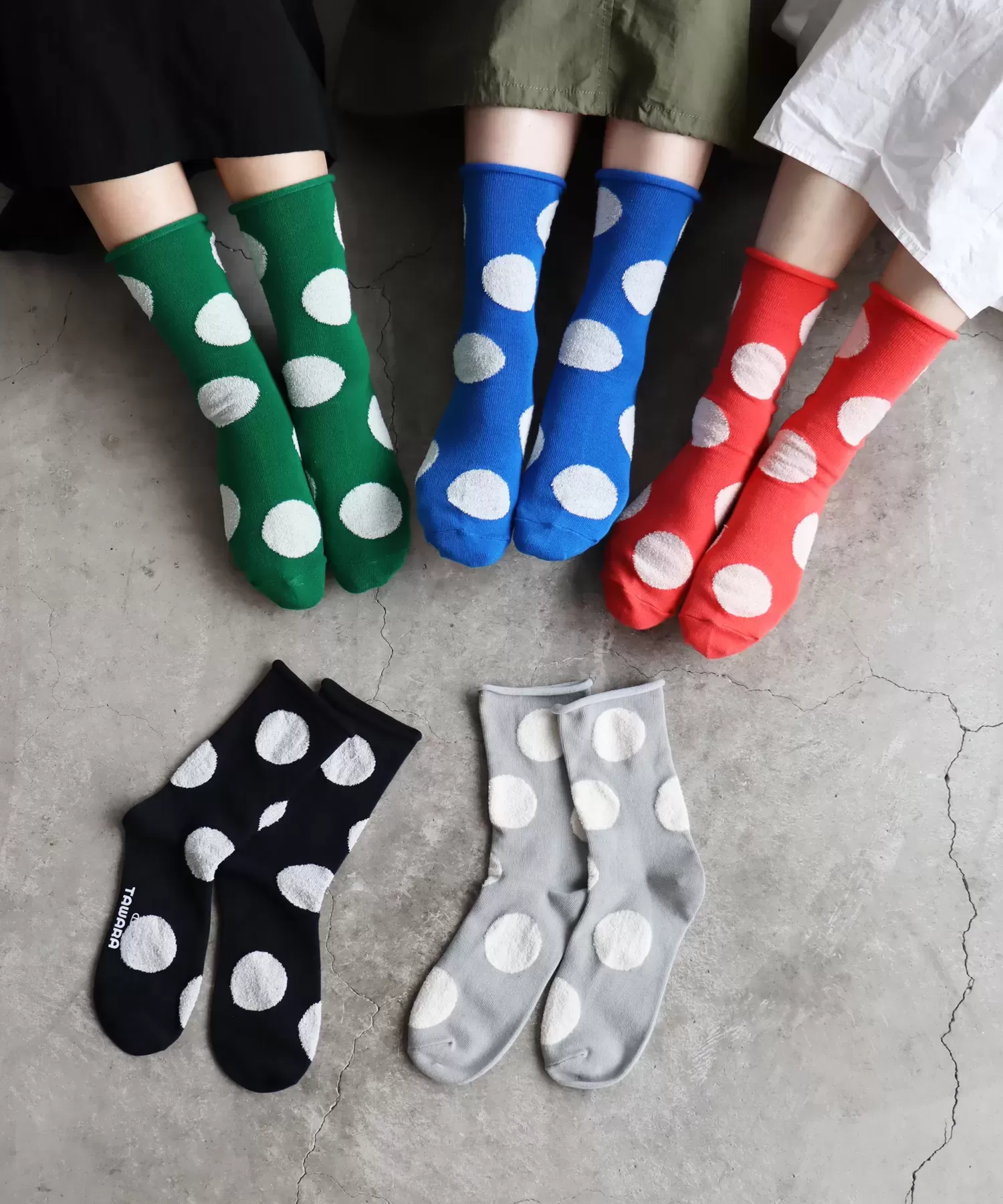 デイリードット クルーソックス