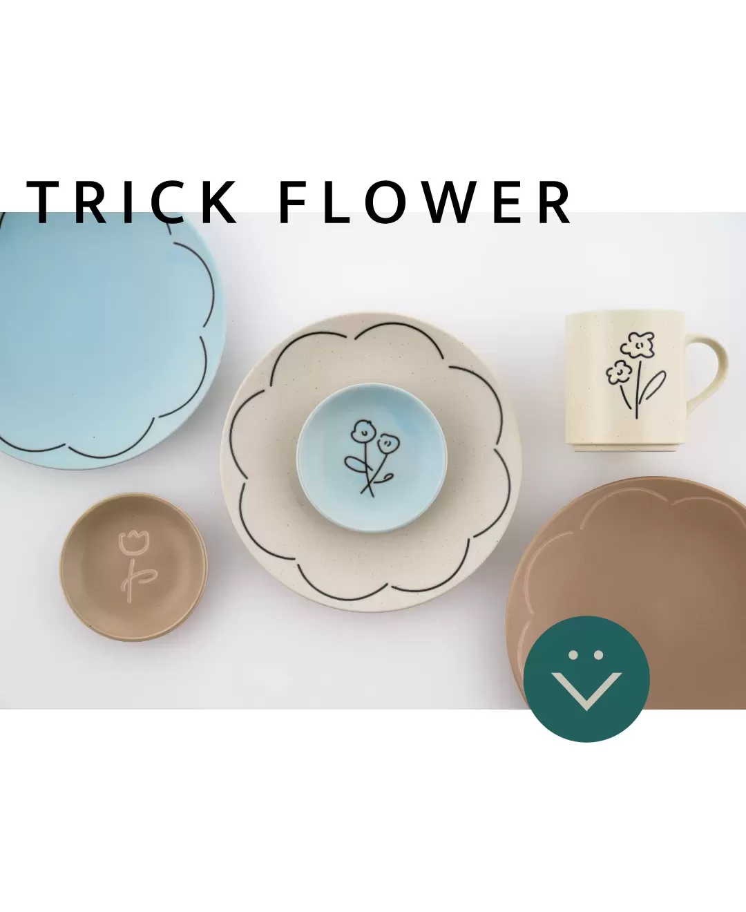 TRICK FLOWER　中皿