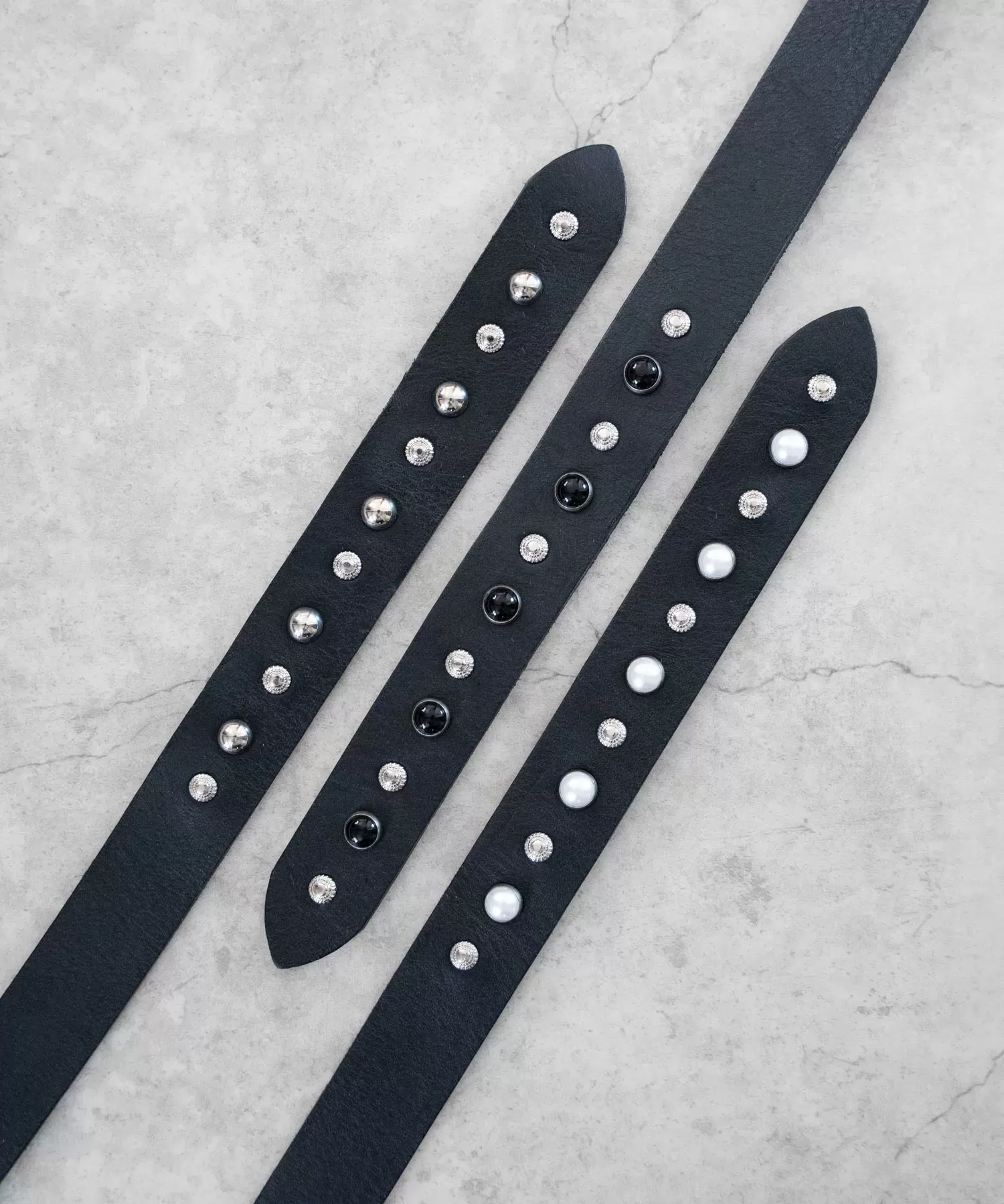 スタッズロングベルト