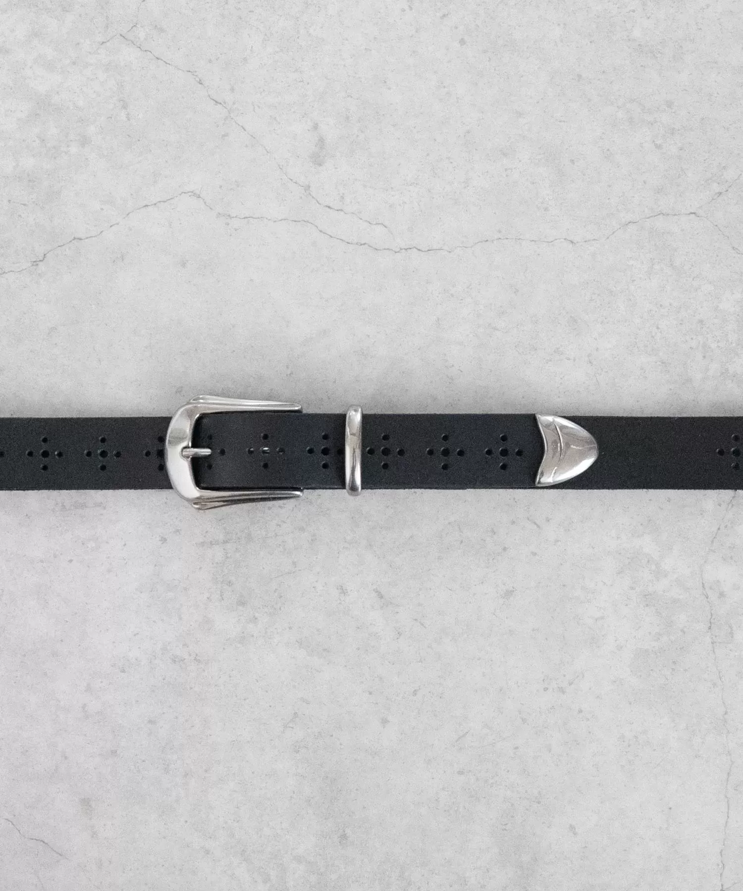 ウエスタン×メダリオンロングベルト