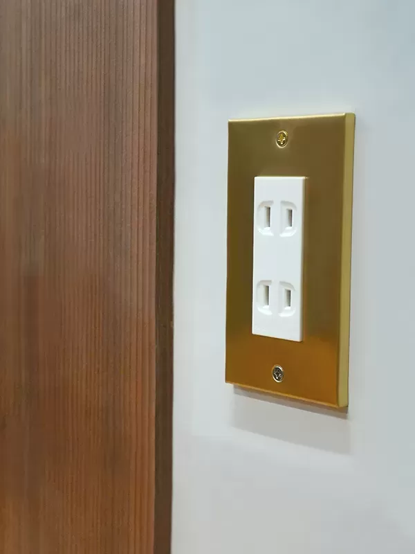 HS3752 真鍮コンセントプレート