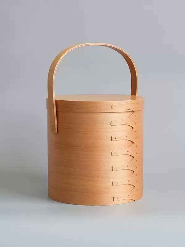 HS3796 シェーカーラウンドハンドルボックス L ライトブラウン