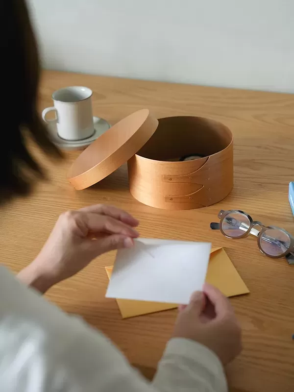 HS3797 シェーカーラウンドボックス SS ライトブラウン