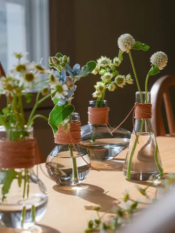 HS3671 /HS3672 レザー ガラスベース ワイド クリア/グレー