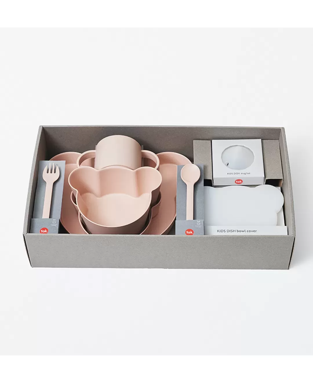 ビオ　キッズディッシュ　ギフトボックス　ベア　ビッグ　コーラル