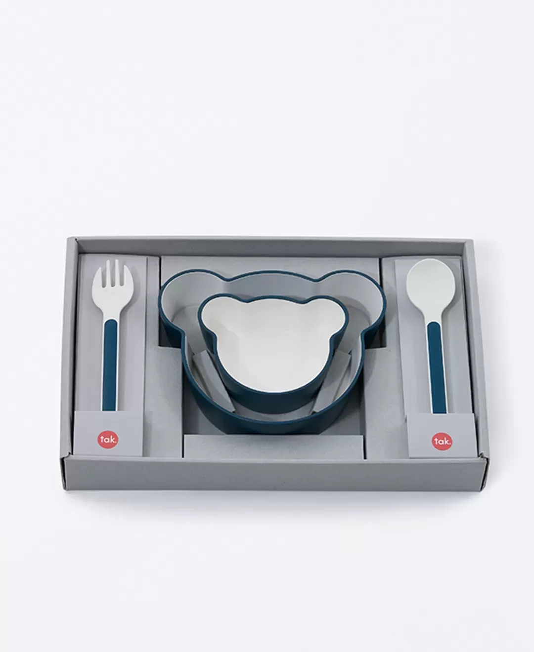 キッズディッシュ　ギフトボックス　ベア　マイン　ネイビー