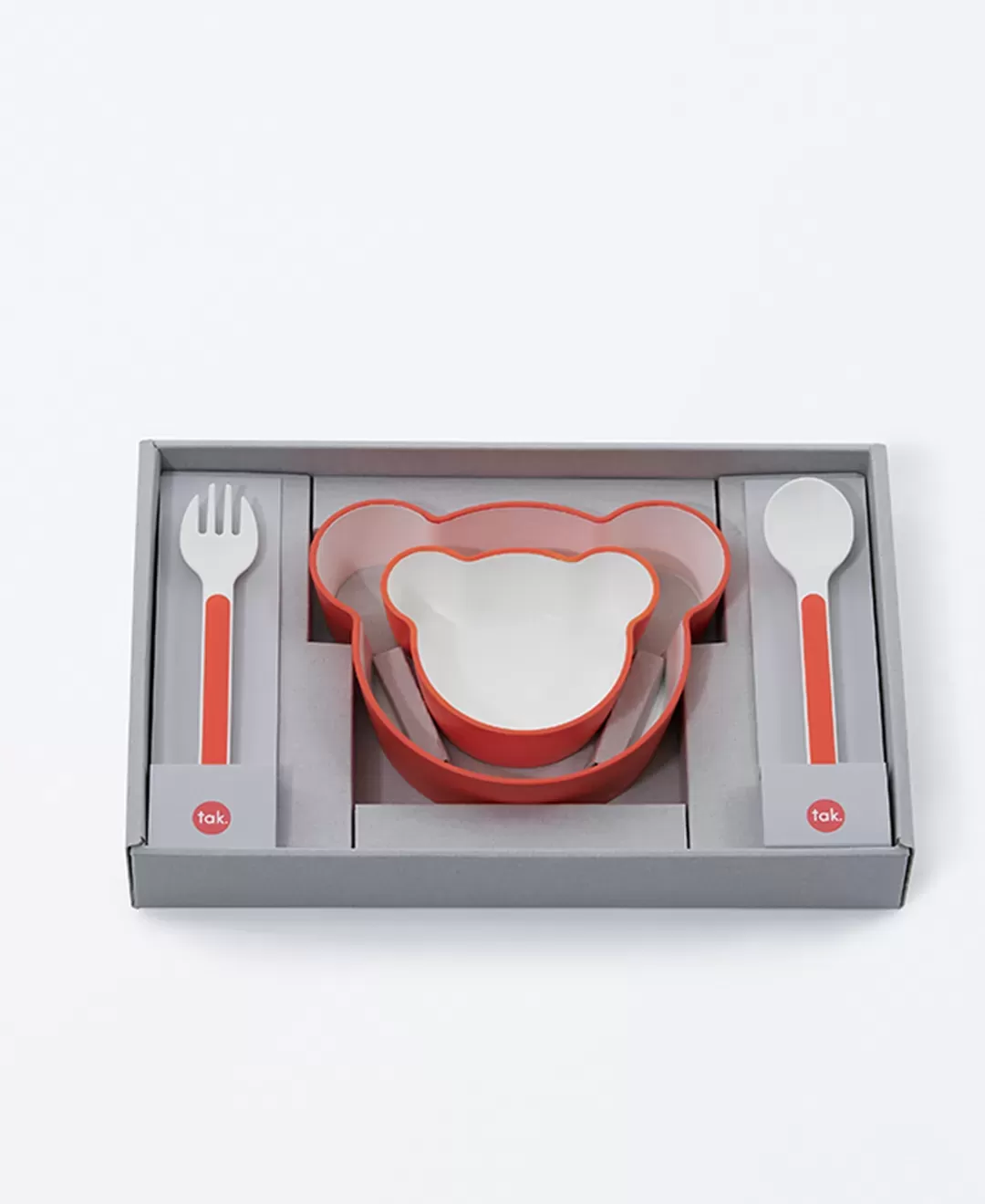 キッズディッシュ　ギフトボックス　ベア　マイン　オレンジ