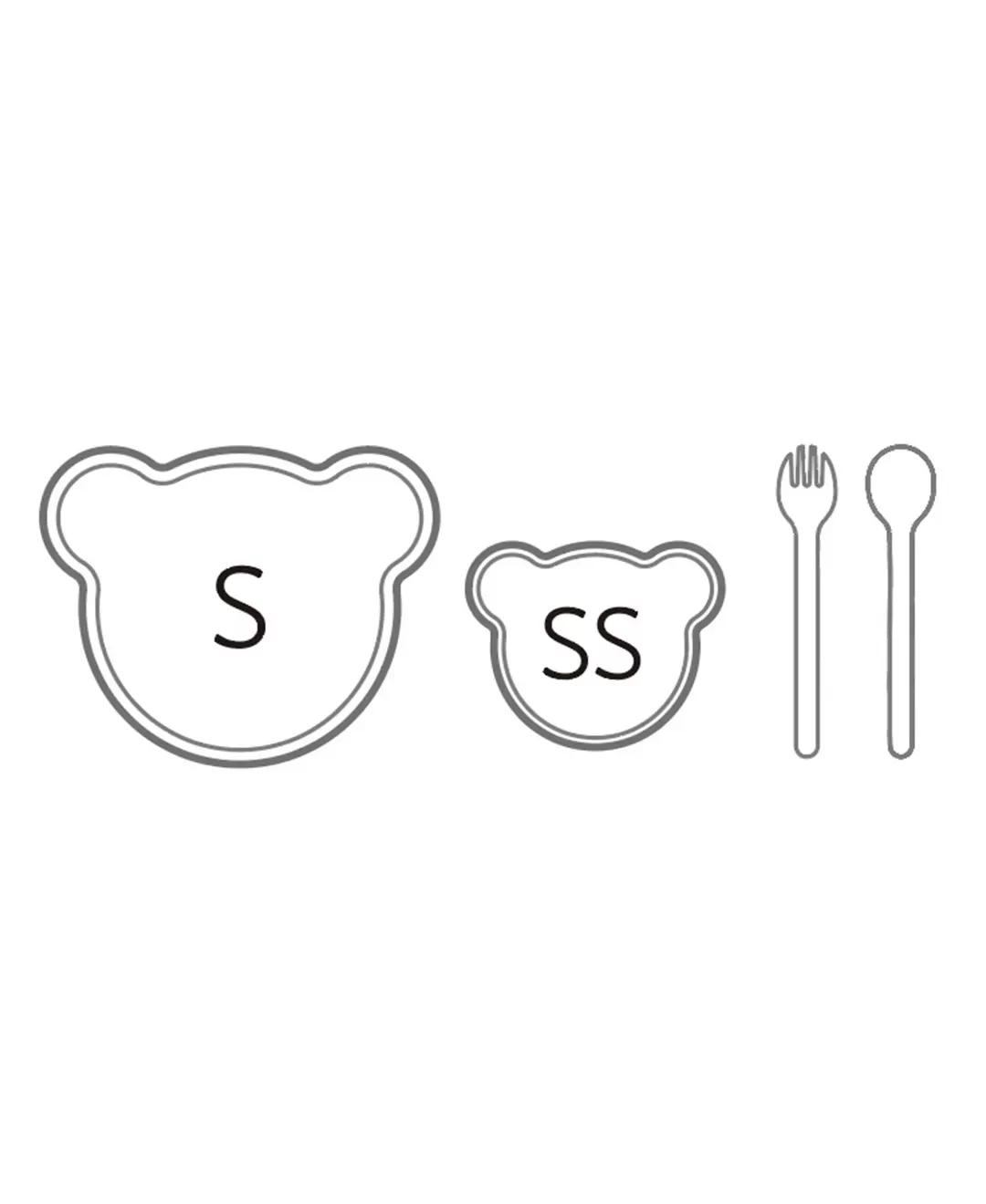 キッズディッシュ　ギフトボックス　ベア　マイン　オレンジ