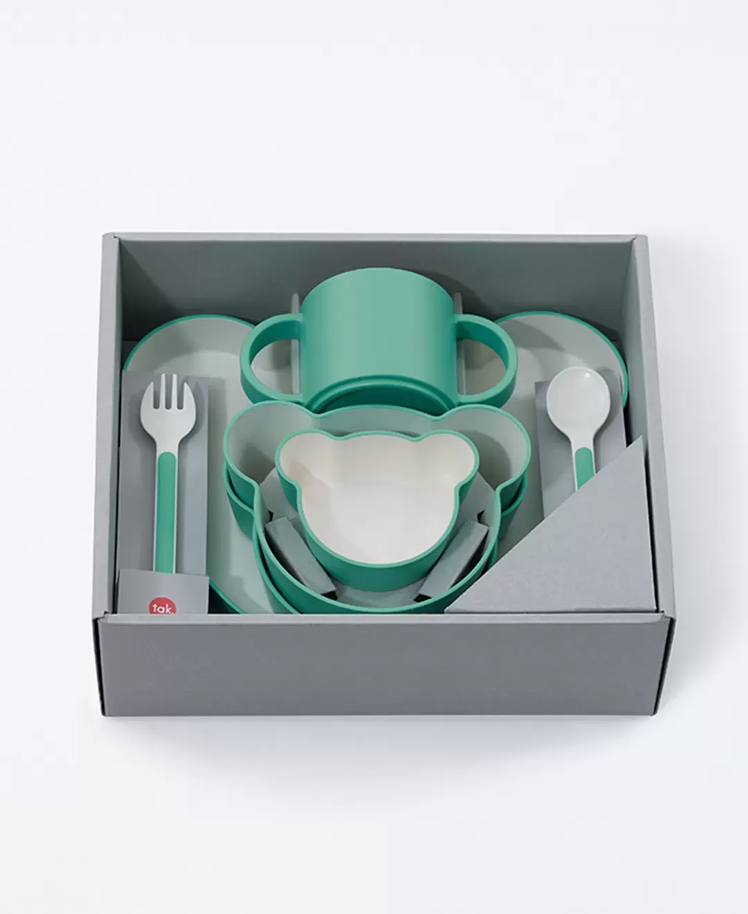 キッズディッシュ　ギフトボックス　ベア　ラッキー7　ミント