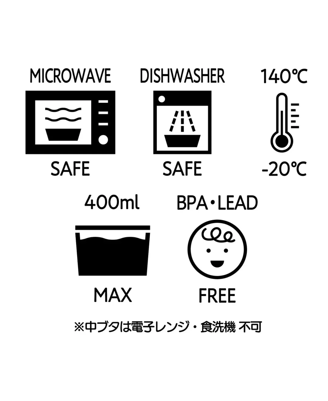 キッズディッシュ　ランチボックス　ベア　ネイビー