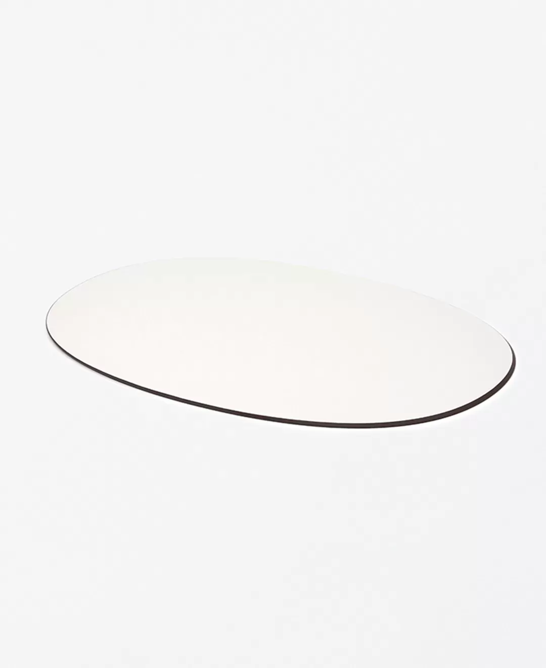 ダイニングトレー　オーバル　ライトグレー / ブラウン