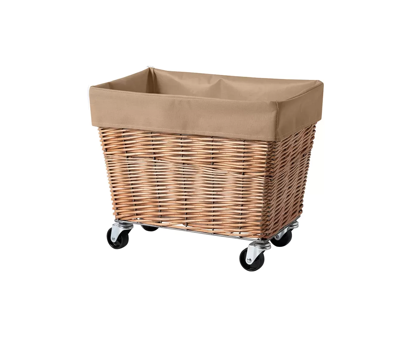 003404 WILLOW LAUNDRY BASKET with CASTER 28L