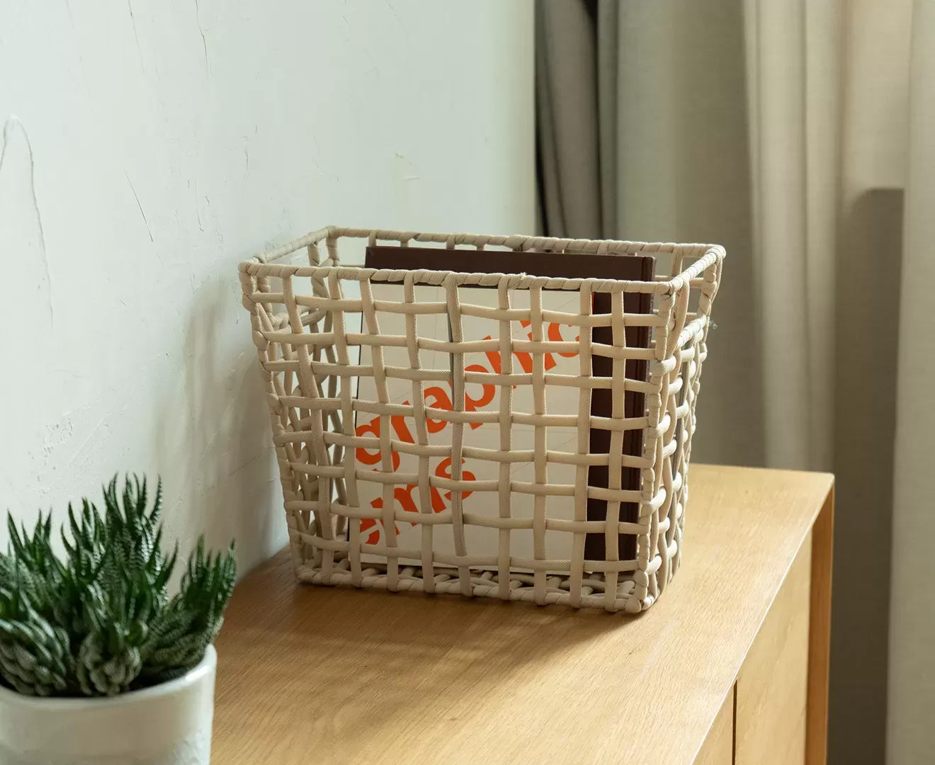 003418 ROUGH KNIT BASKET SLIM L